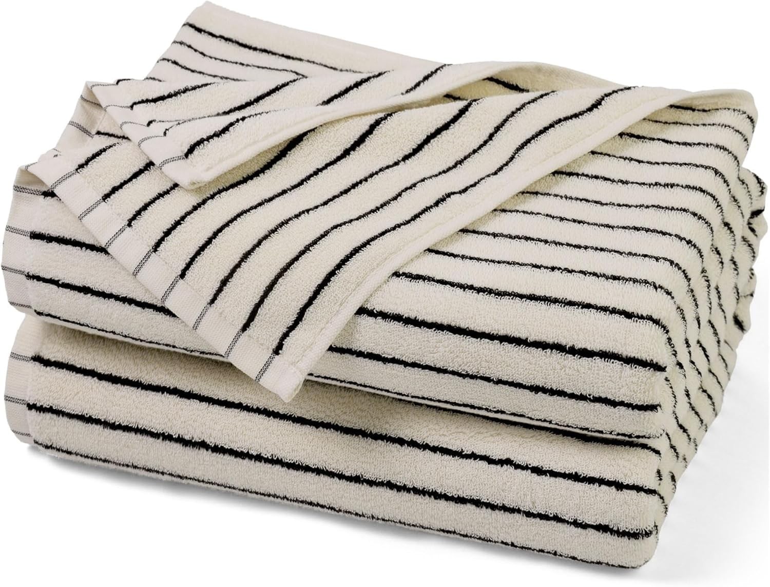 Jacquotha Striped Bath Towels 2-Pack, 27x55\