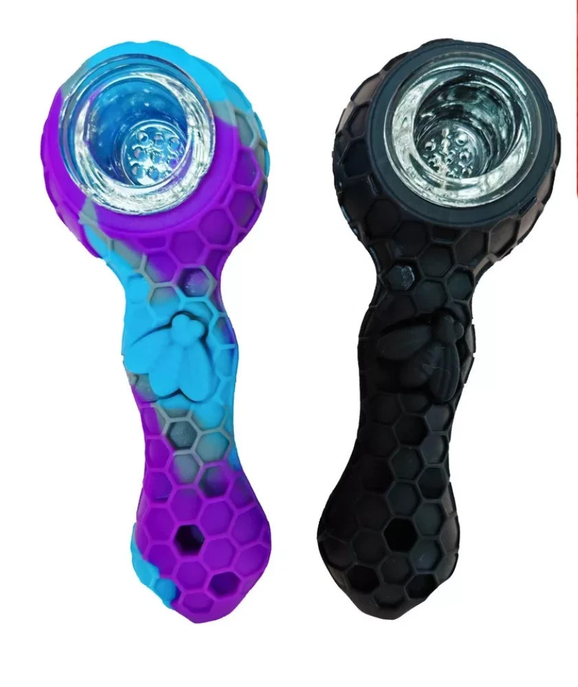 2pcs Silicone Smoking Pipe 4.3 2pcs Silicone Smoking Pipe 4.3