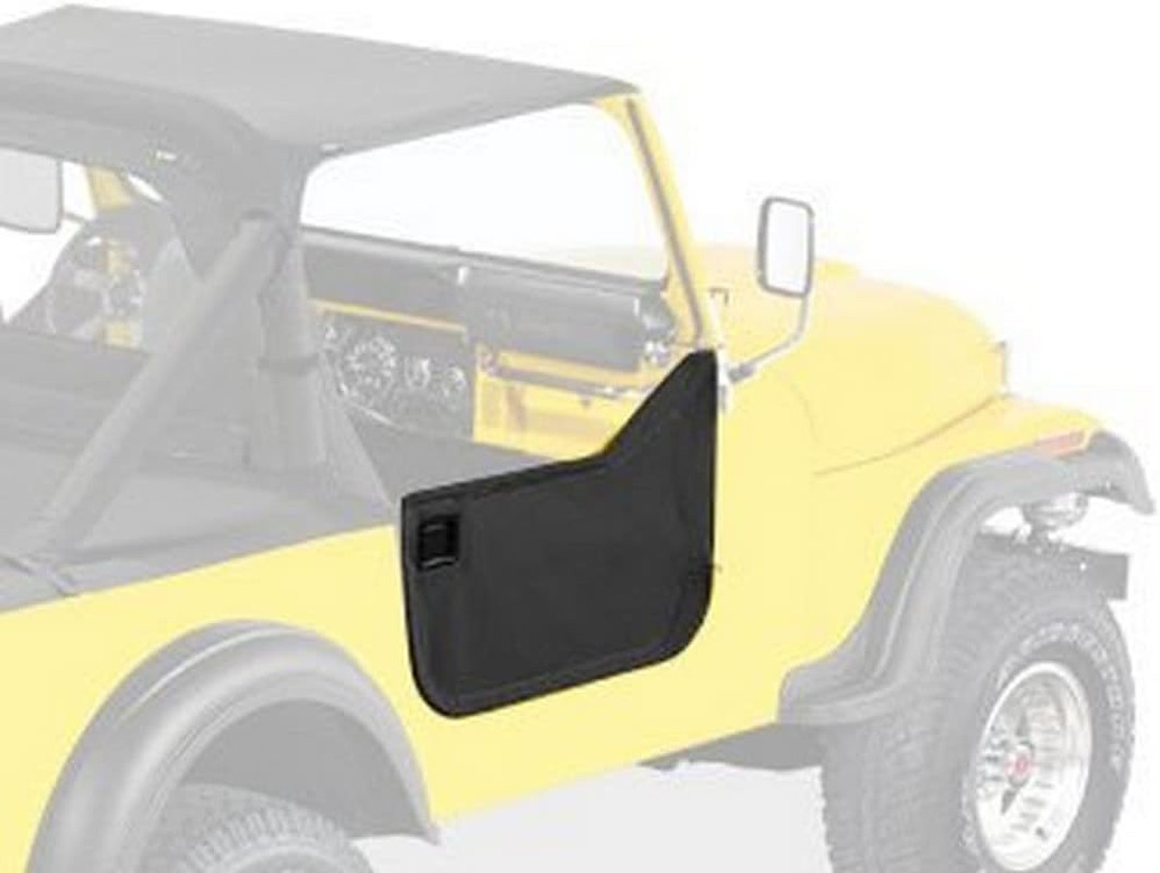 Black Half Doors for 1976-1986 CJ7/CJ8 - Fabric Lower Set 5302801