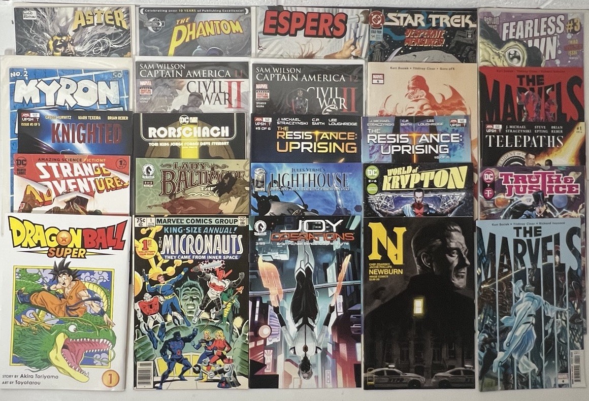 Lot of 25 Mixed Comic Books Marvel DC Image Indie Vintage Modern