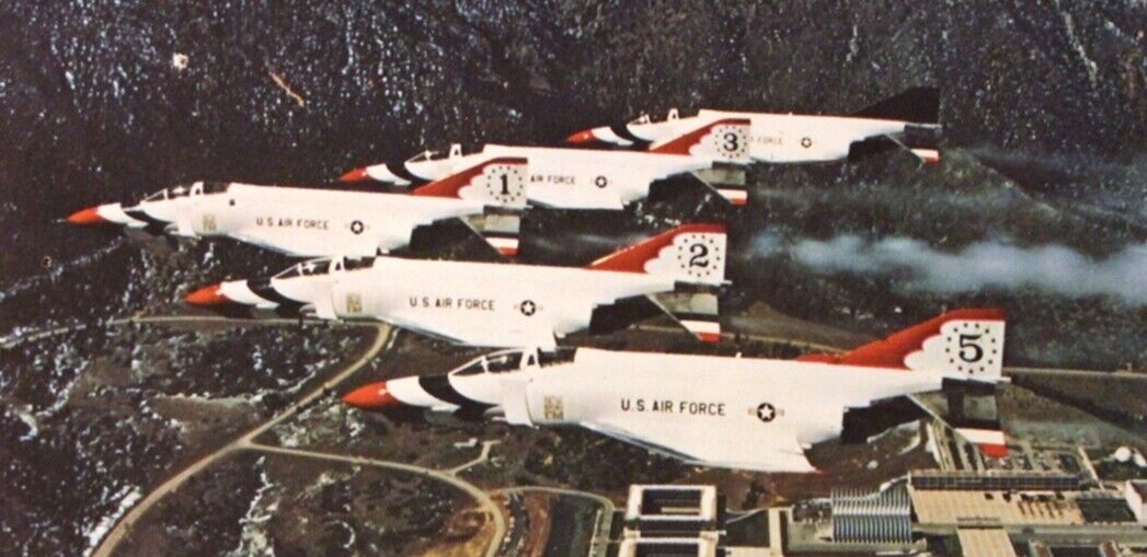 Thunderbirds 1973 US Air Force SIGNED Brochure McDonnell Douglas Phantom II Jets