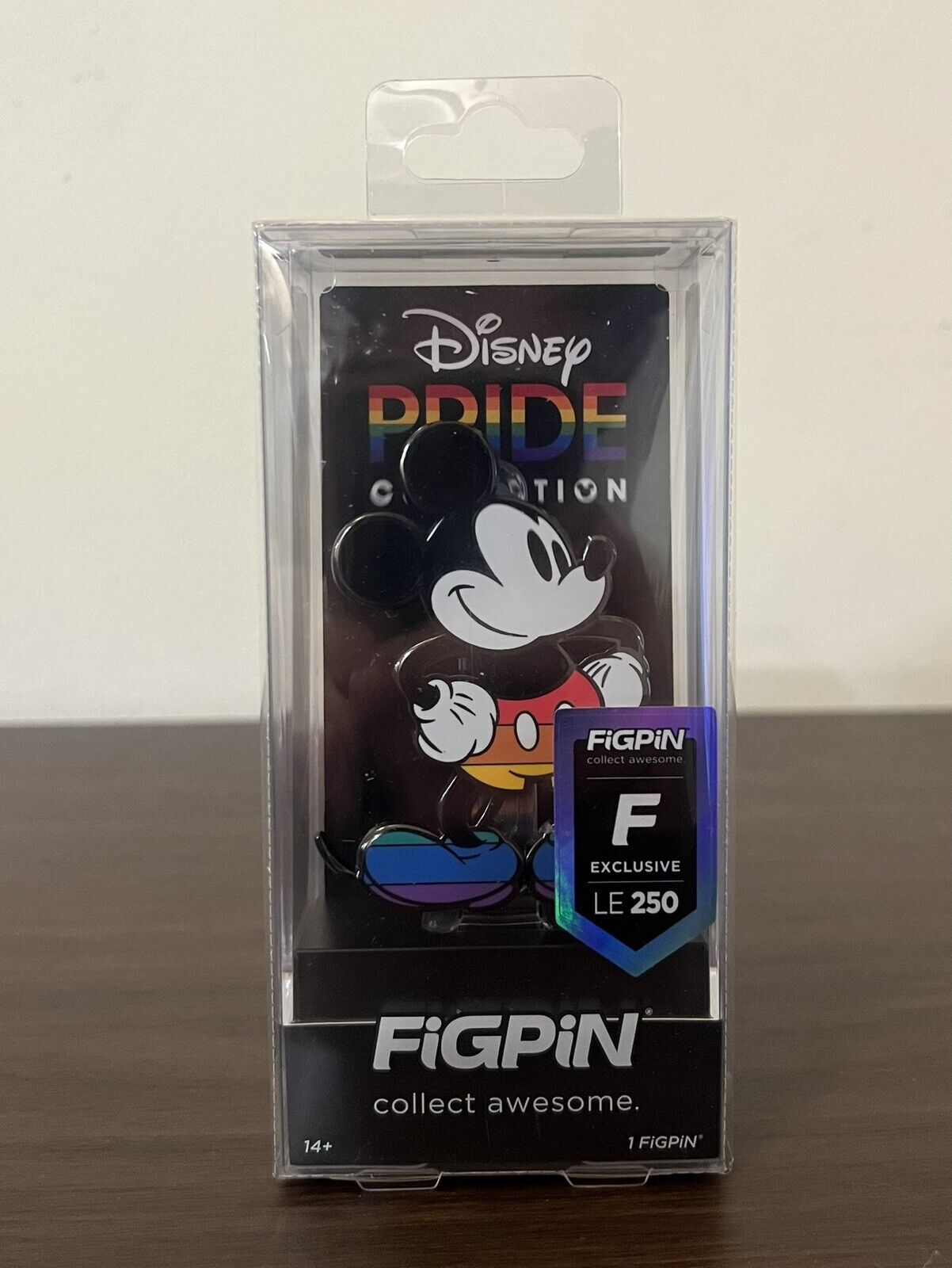 Figpin Disney Pride Mickey Mouse #1694 Figpin Exclusive LE 250 NEW LOCKED