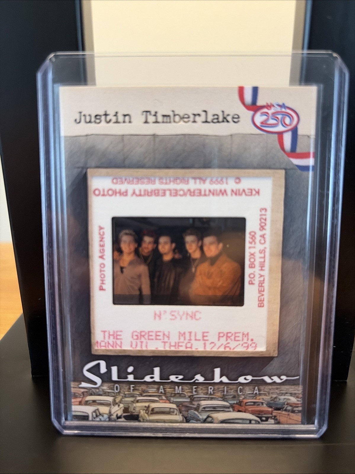 Justin Timberlake 2026 Historic Autographs America’s 250th 1/1 Photo Slide Relic Justin Timberlake 2026 Historic Autographs America’s 250th 1/1 Photo Slide Relic
