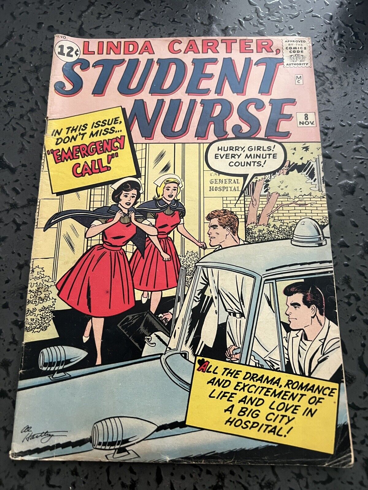 Linda Carter, Student Nurse #8 1962 - Marvel  -GD+
