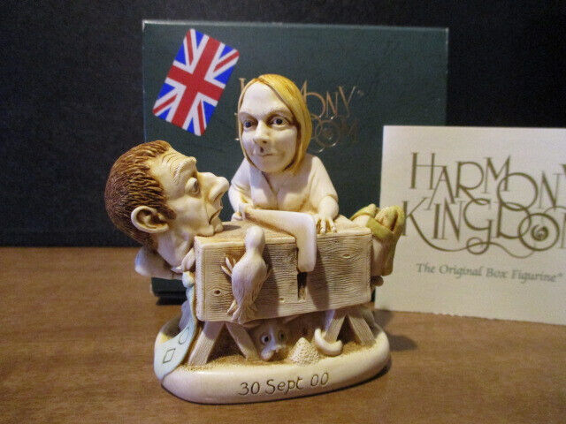 Harmony Kingdom Wood Anniversary 6 Year Mbr Excl. Pc Andrea Sawing LE263 RARE