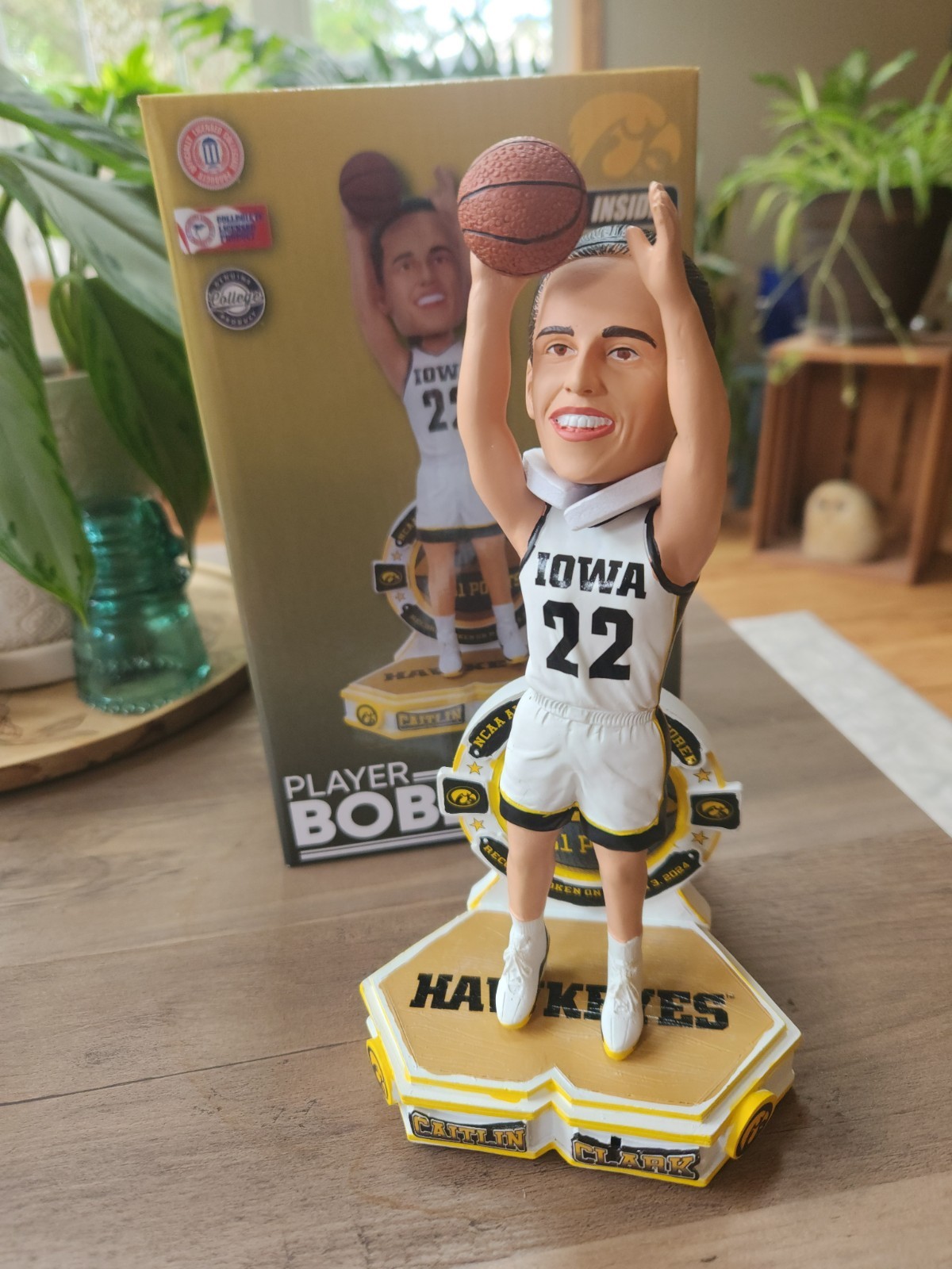 Caitlin Clark Iowa Hawkeyes All Time Leading Scorer Bobblehead NCAA College