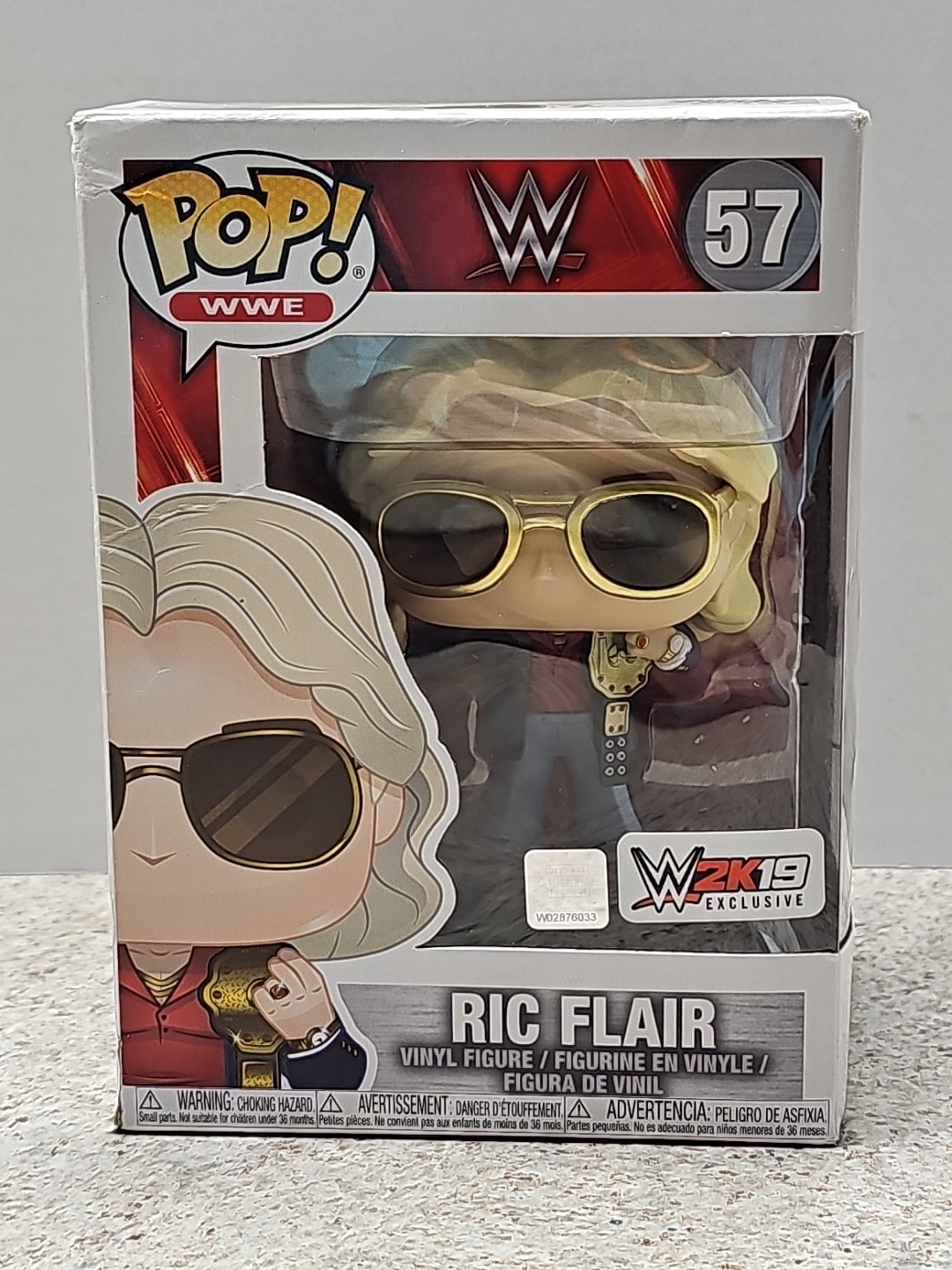 Funko Pop WWE Ric Flair 2K19 Game Exclusive RARE #57