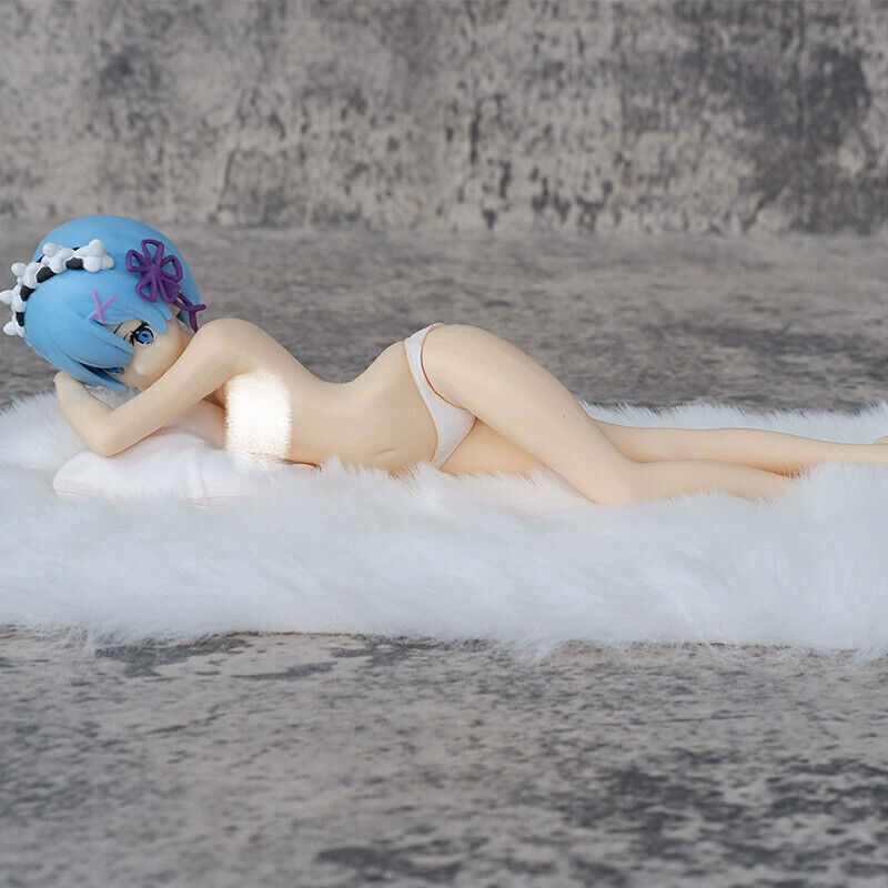 Anime Re：Zero Rem\'s prone position Garage PVC model decoration Figure 8in