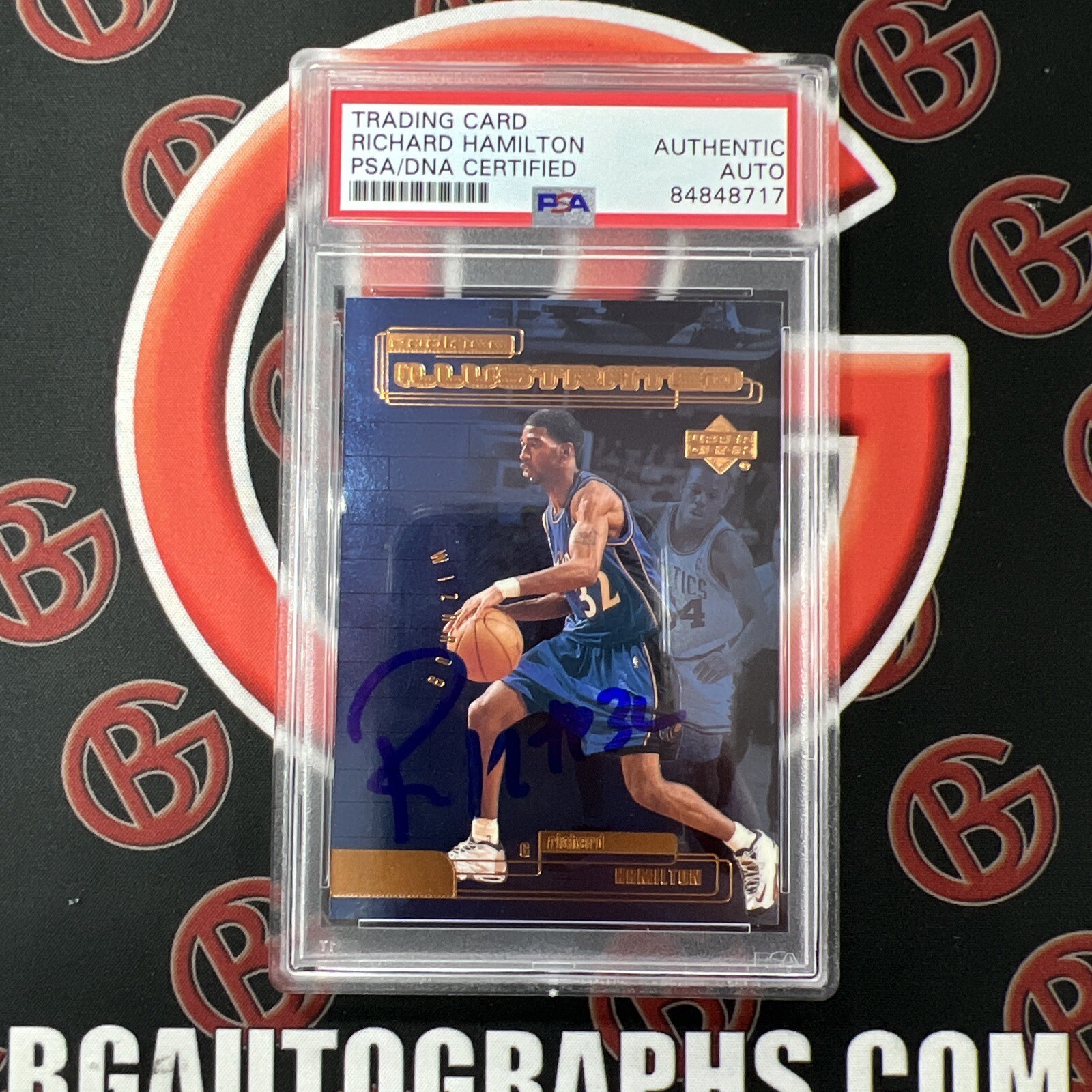 1999-00 Upper Deck #RI-6 Richard Hamilton Autographed PSA AUTO Authentic