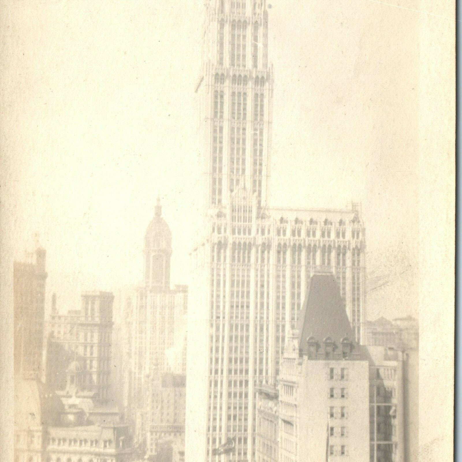c1920s New York City Woolworth Building RPPC Real Photo Broadway Skyline NY c1920s New York City Woolworth Building RPPC Real Photo Broadway Skyline NY