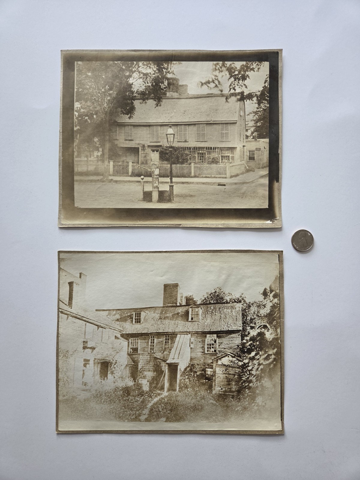 2 Large Antique Salem Witch Trials PHOTOS of the 2 Large Antique Salem Witch Trials PHOTOS of the