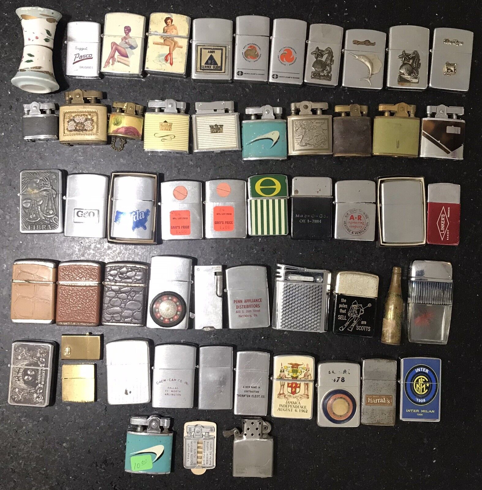 ✌️50+ Vintage Petrol Lighters Untested For Parts/Repair Japan Zippo Ronson Champ