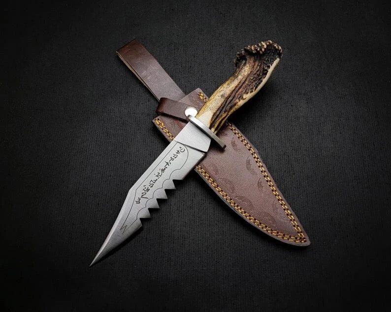 Famous Supernatural Ruby's Demon Killing Replica Knife with Leather Sheath Famous Supernatural Ruby's Demon Killing Replica Knife with Leather Sheath