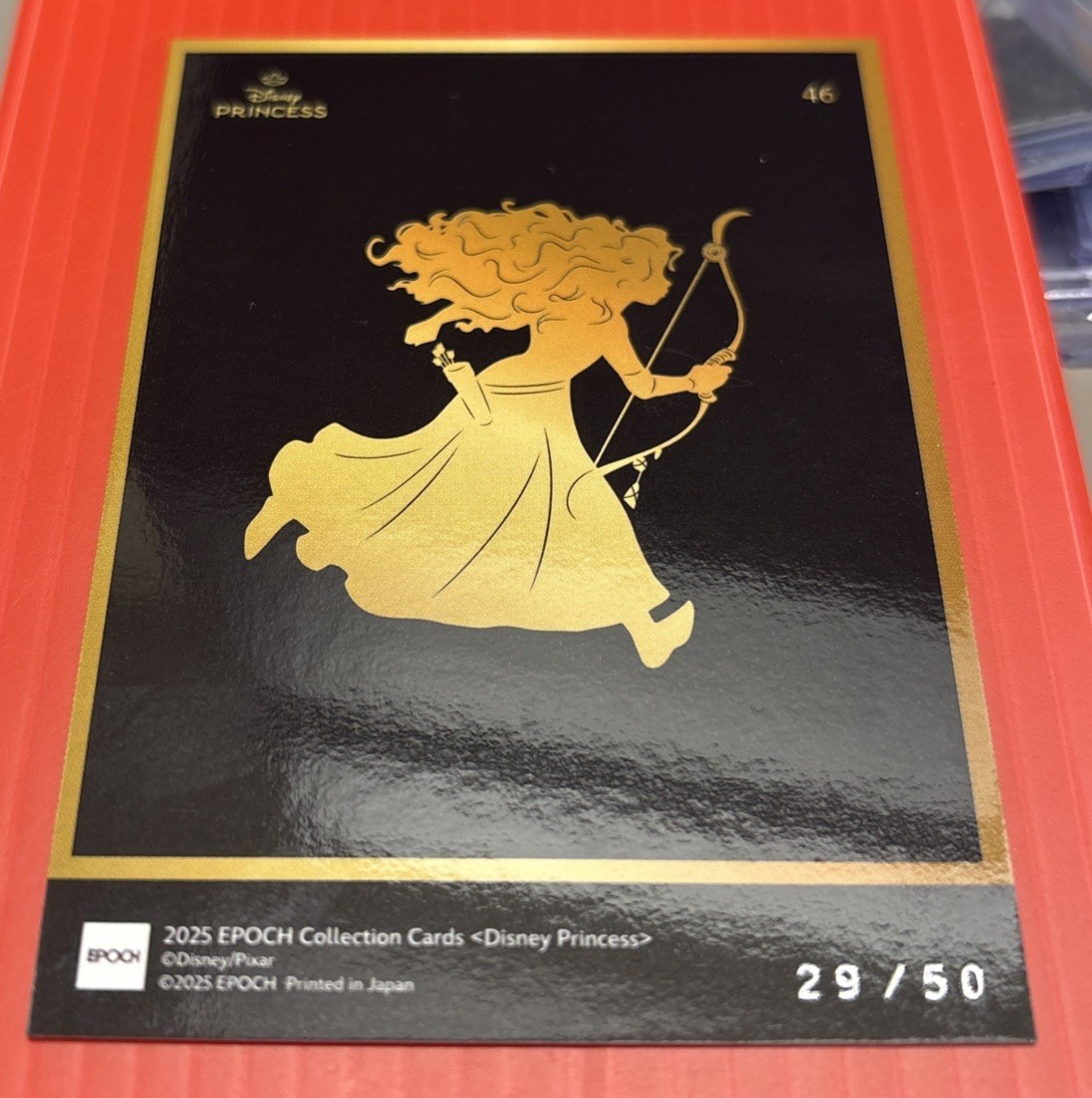 ✨EPOCH 2025 Collection Cards Disney Princess MERIDA Gold /50 ✨EPOCH 2025 Collection Cards Disney Princess MERIDA Gold /50