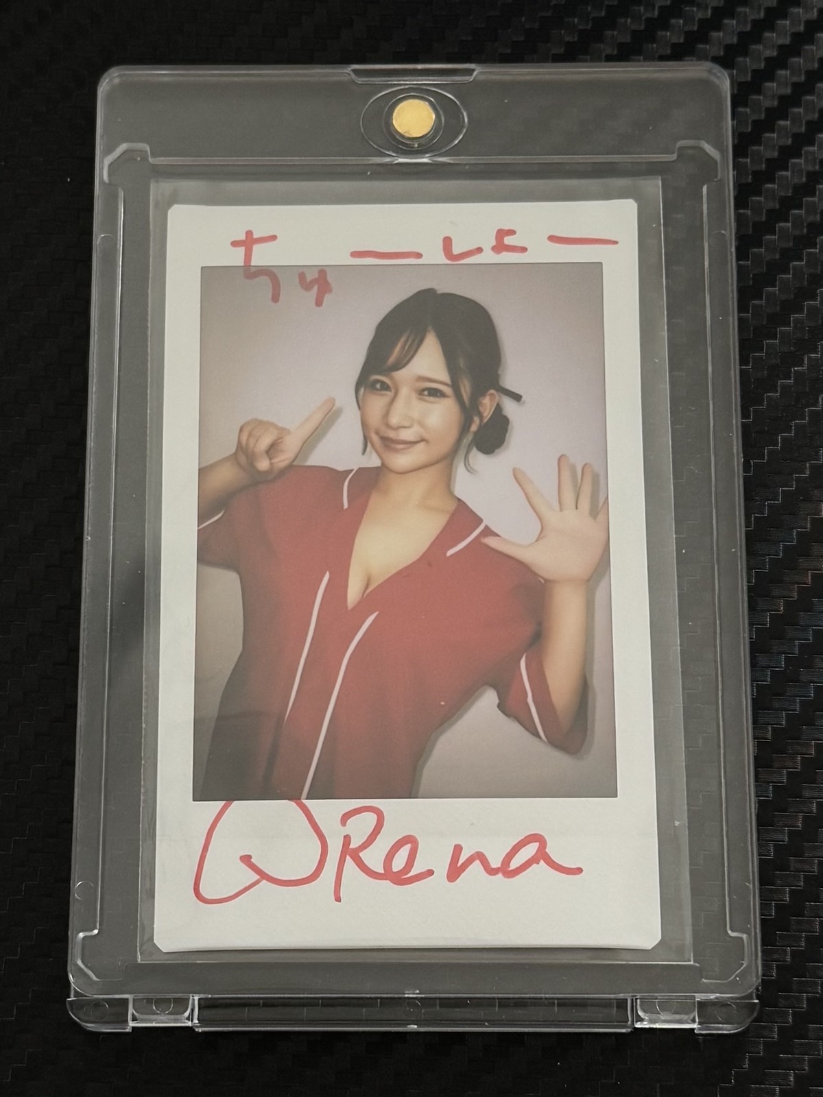 Rena Momozono Autograph Cheki Photo Limited Asian