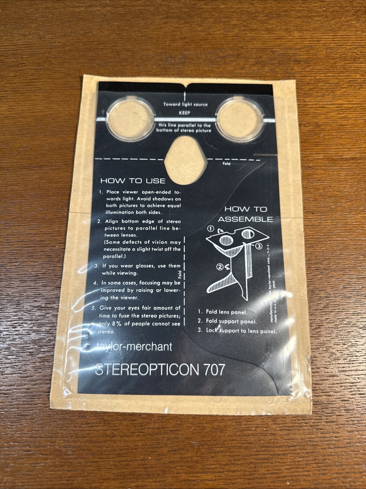 Stereopticon 707 Foldable Stereo Viewer By Taylor-Merchant USA Stereopticon 707 Foldable Stereo Viewer By Taylor-Merchant USA