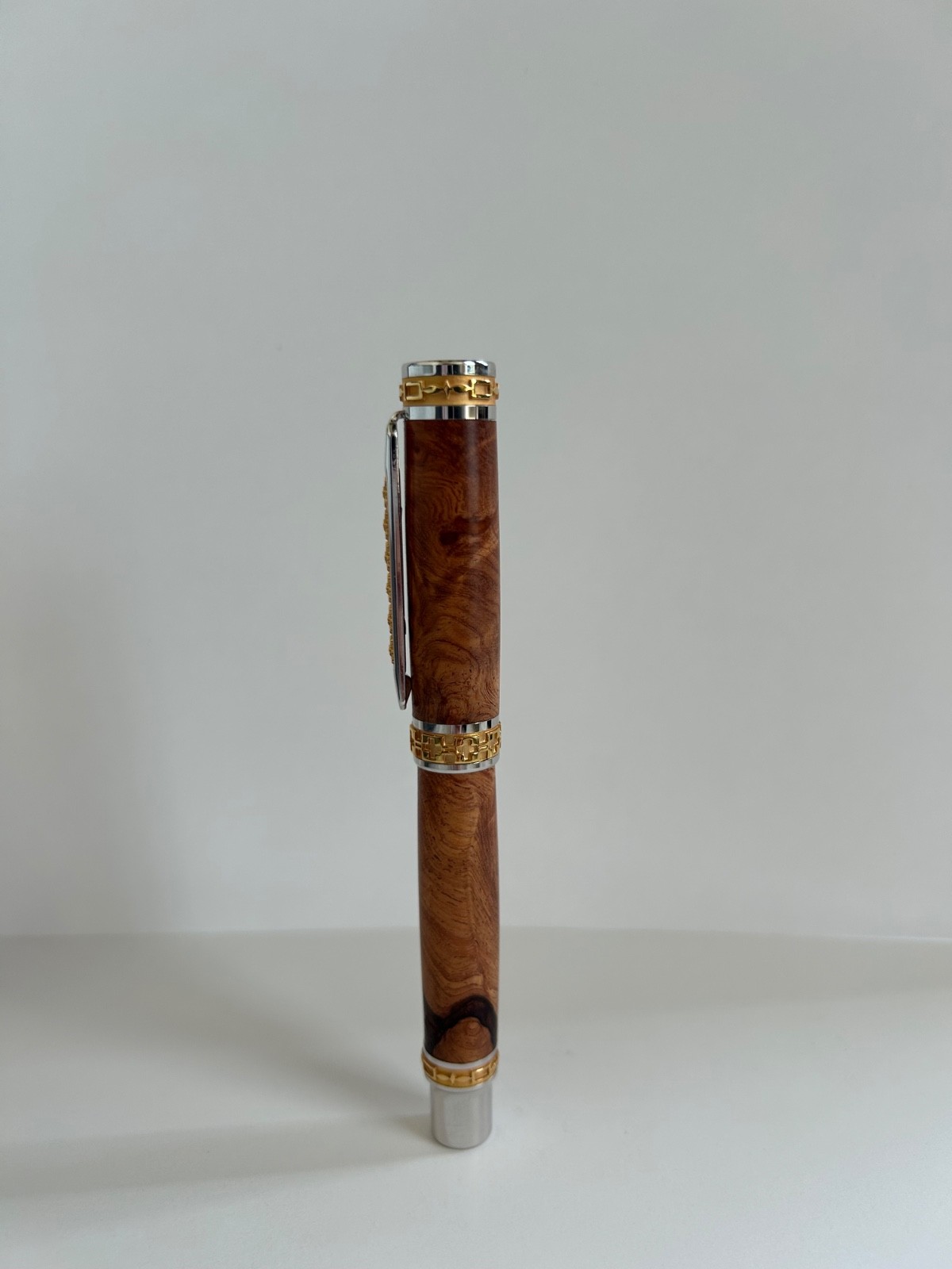 HANDCRAFTED SOLID WOOD ROLLERBALL PEN