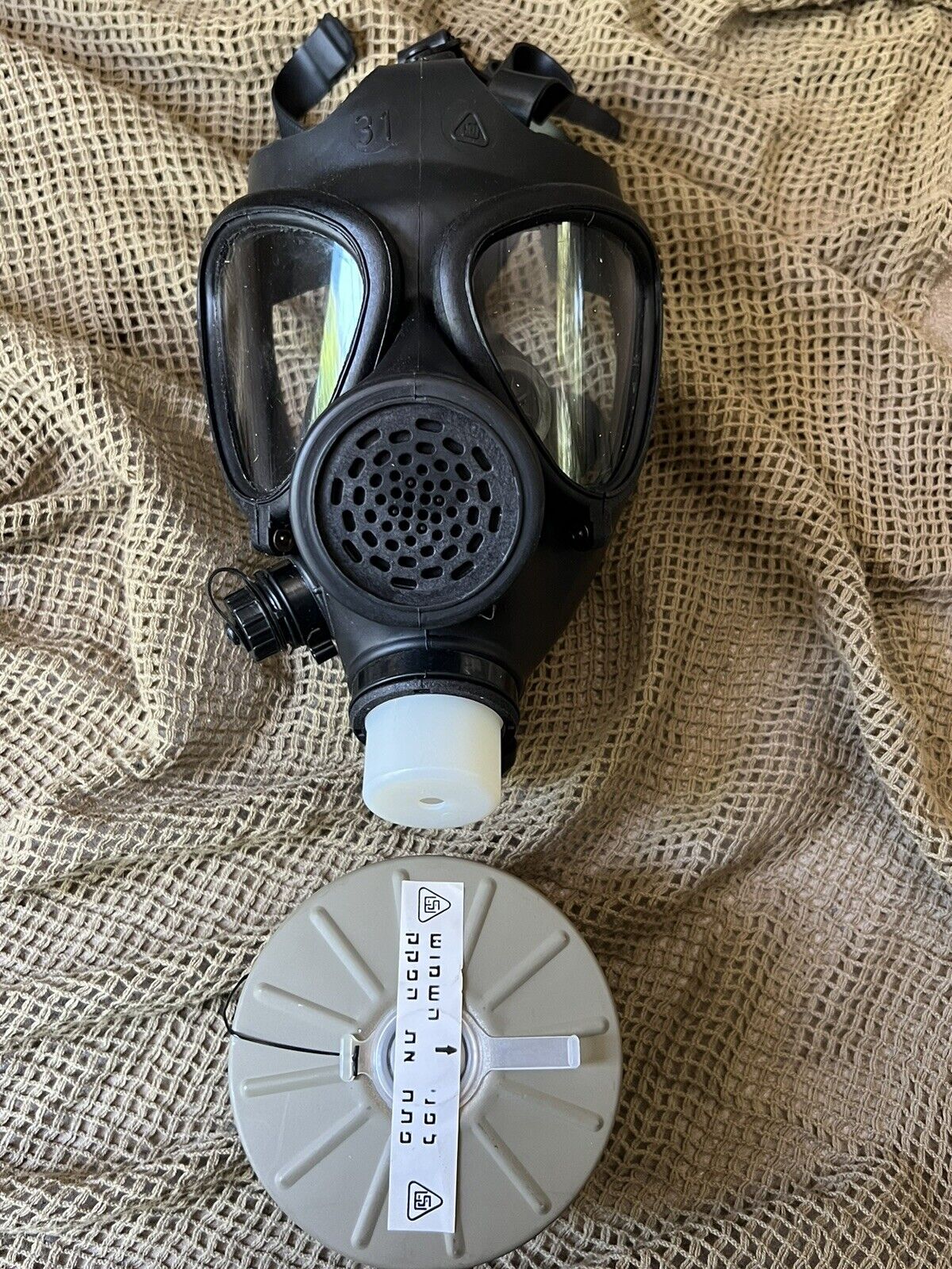 Israeli  Protective Gas Mask With 40mm Nato Filter Sealed And Original MED