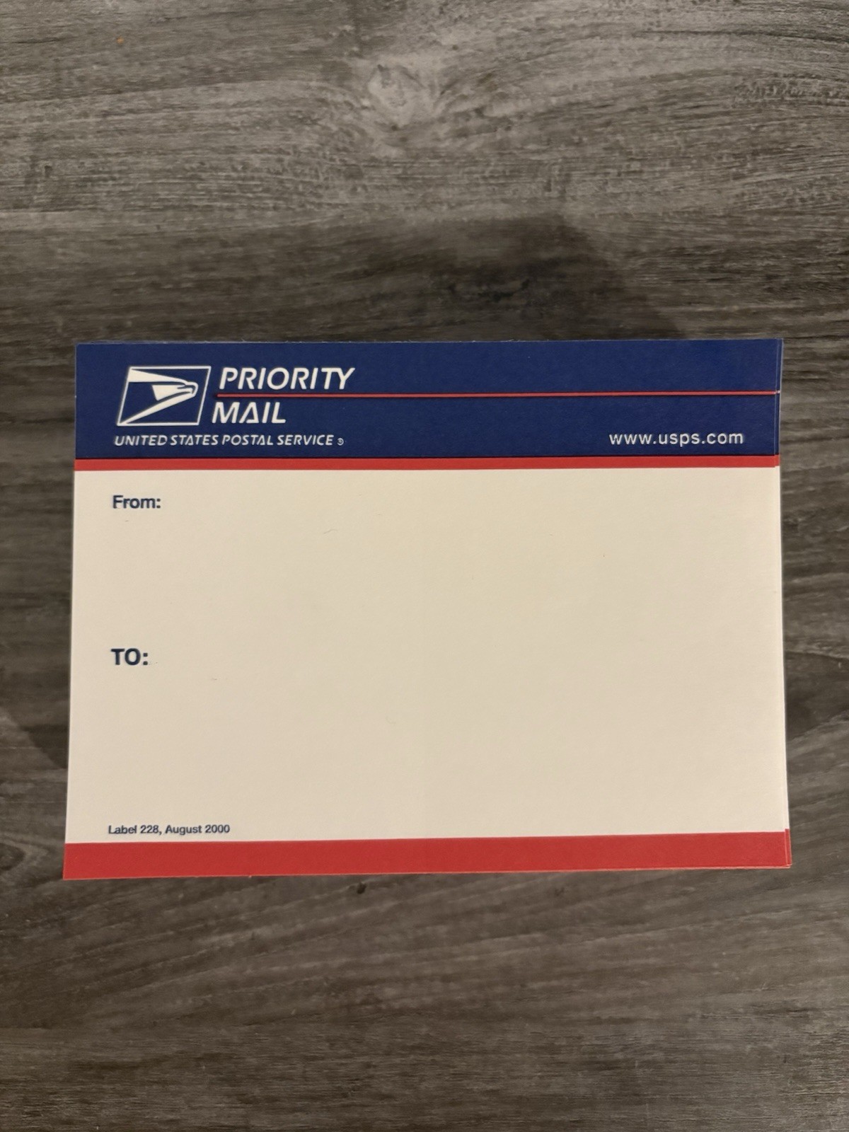 USA Priority Mail label 228 August 2000 Vintage **LOT OF 10** USA Priority Mail label 228 August 2000 Vintage **LOT OF 10**