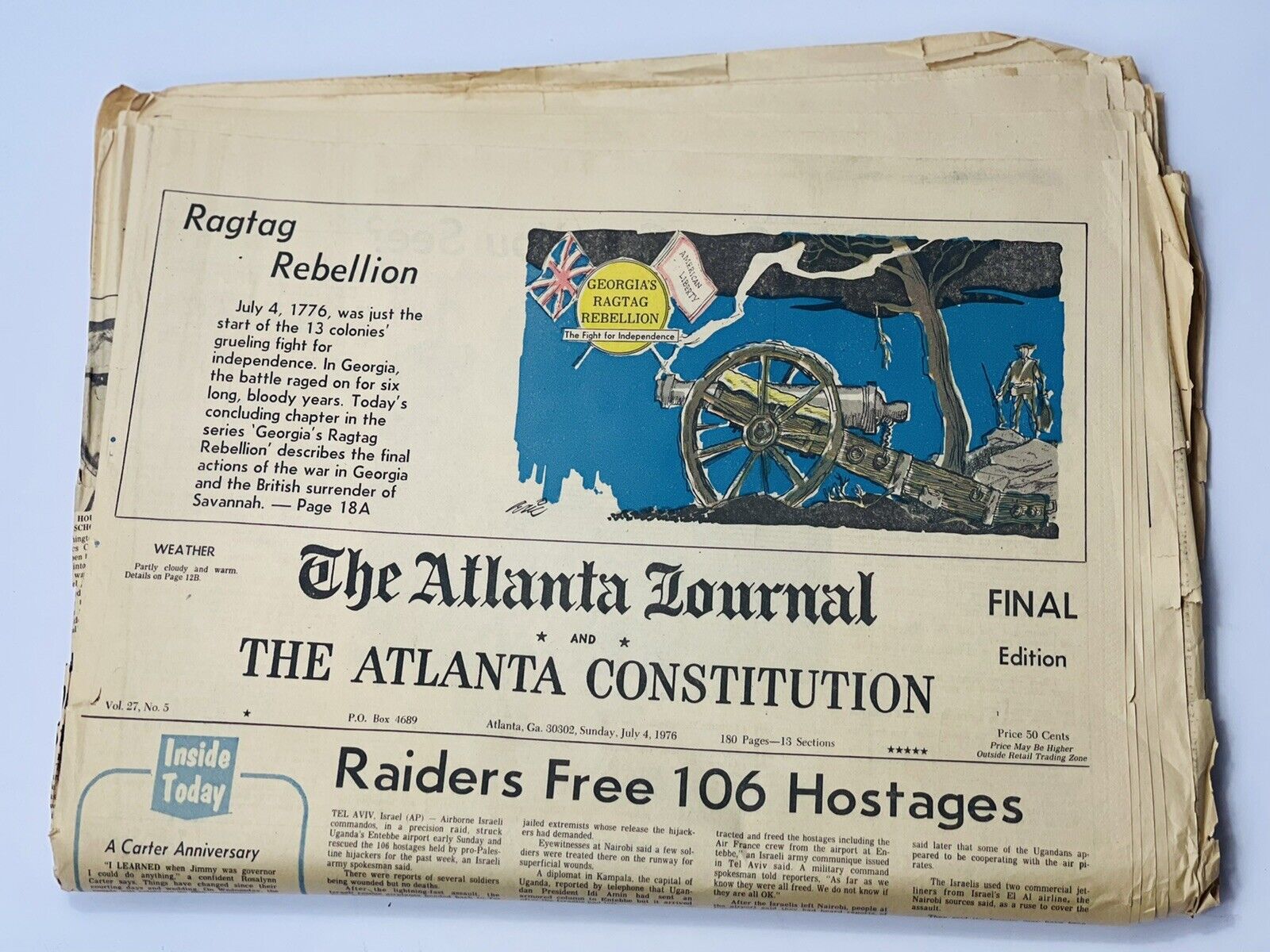 The Atlanta Journal And Atlanta Constitution July, 4 1976