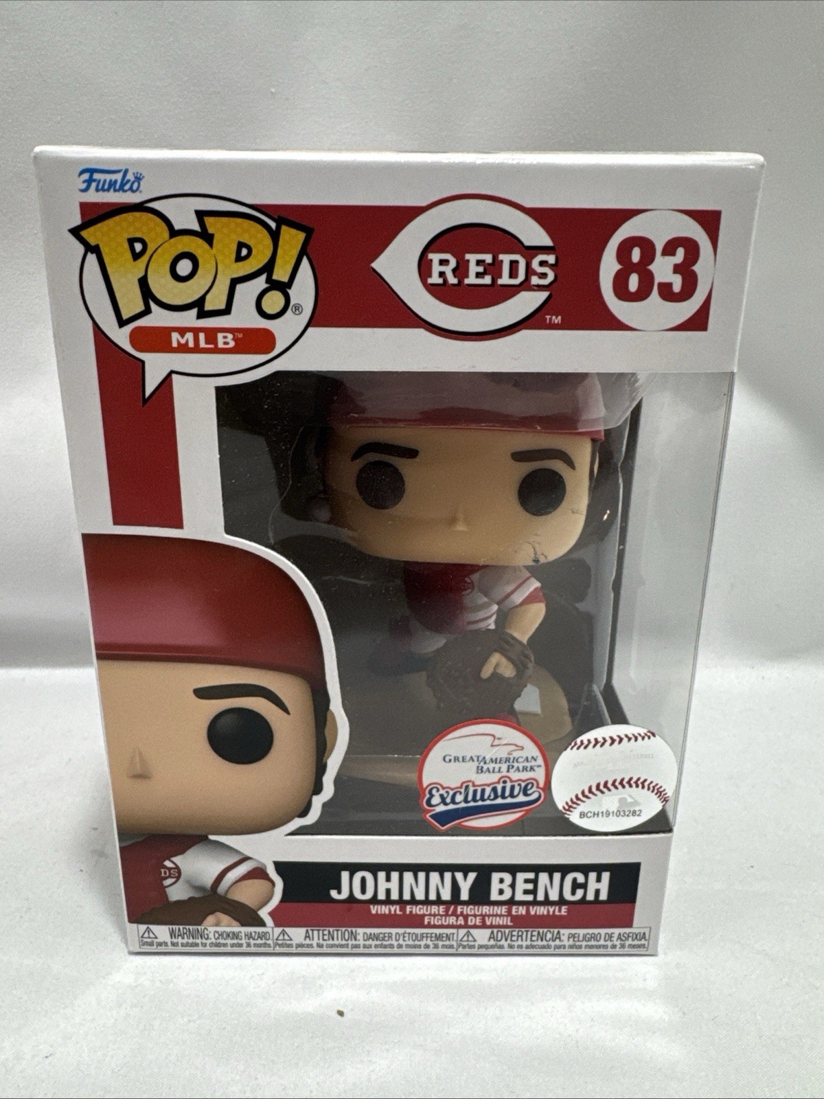 Funko Pop Vinyl: Johnny Bench - Cincinnati Reds (Stadium Exclusive) #83, NEW