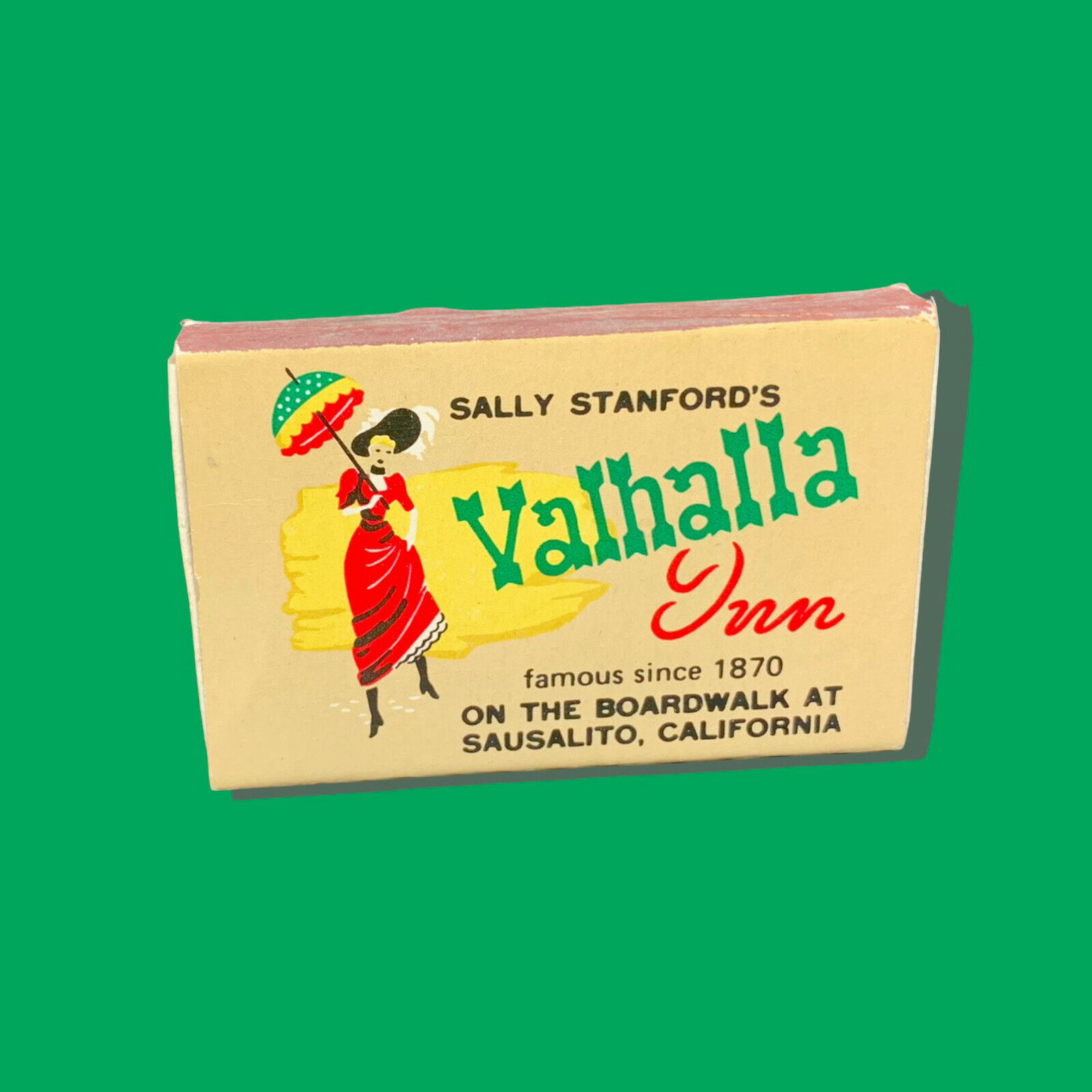 Vintage Matchbox Sally Stanford's Valhalla Inn Boardwalk Sausalito California