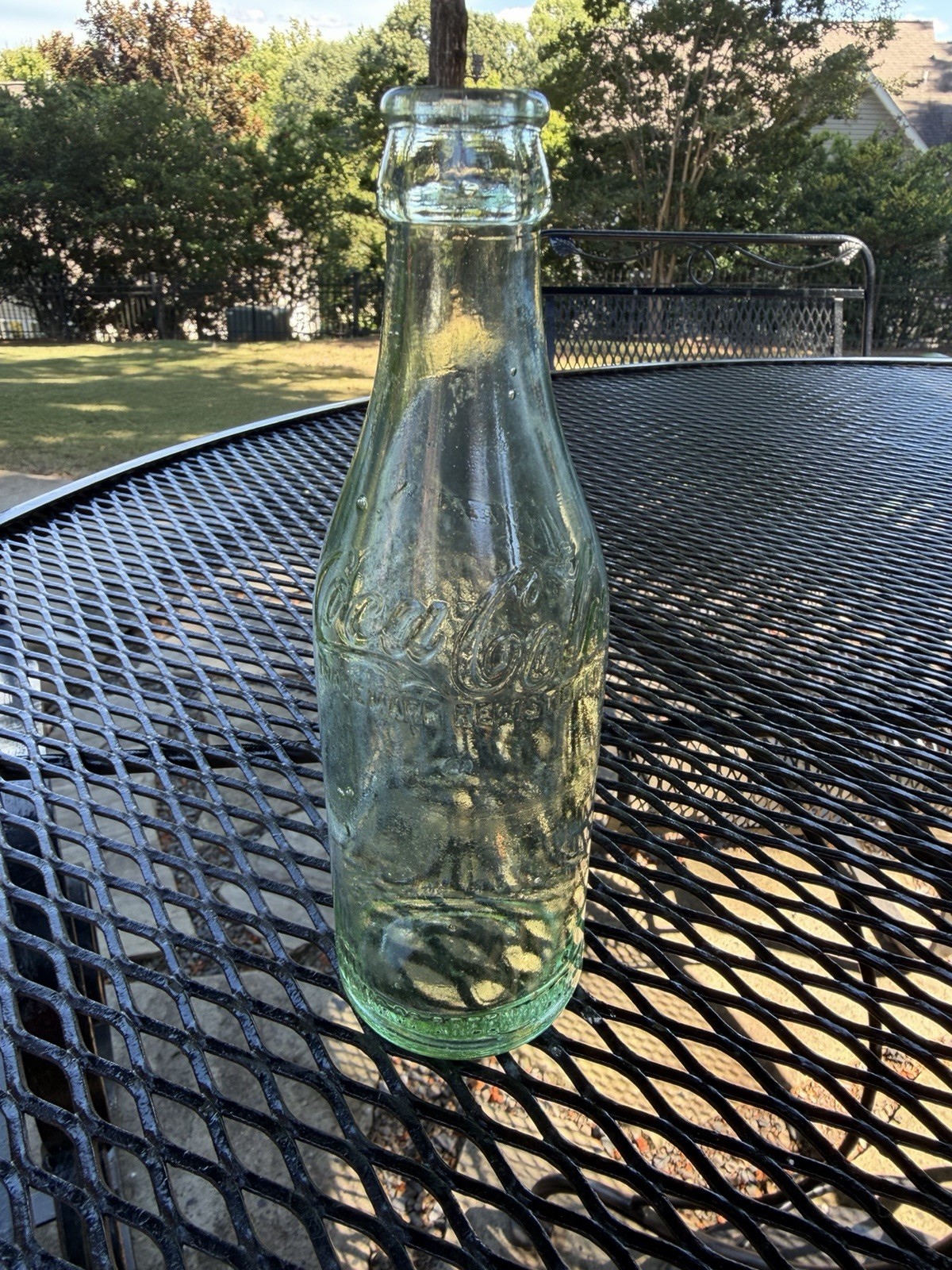 The GREENVILLE SC COCA-COLA BOTTLING STRAIGHT SIDE EMBOSSED NICE