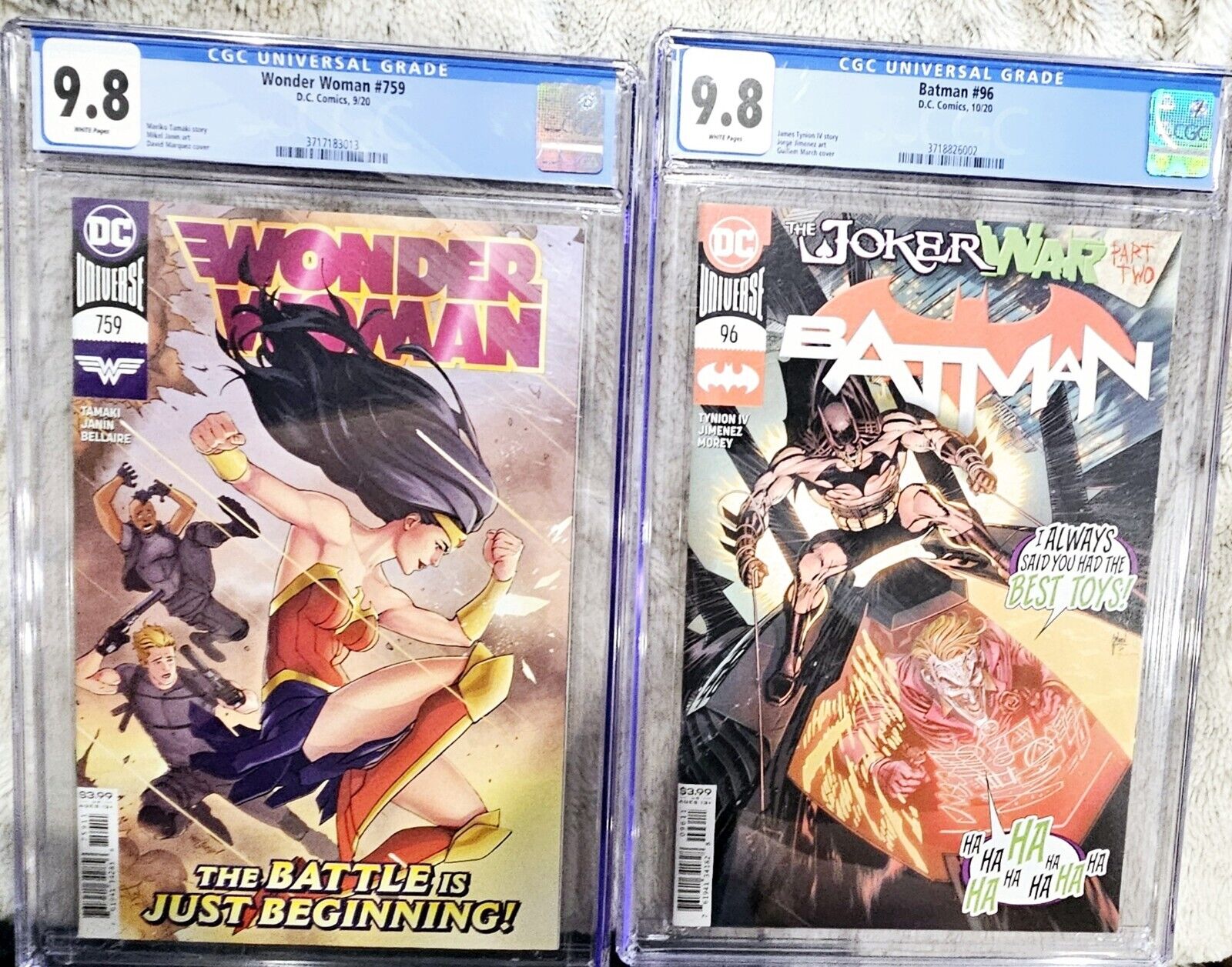 Get 2 For Price Of 1 Batman & Wonder Woman Comics CGC9.8 Collectible Comic books