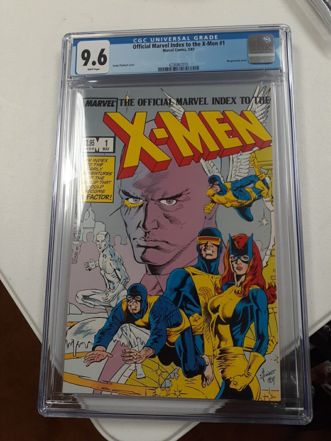 The Official Marvel Index to the X-Men #1 CGC 9.6 White Pages Marvel 1987