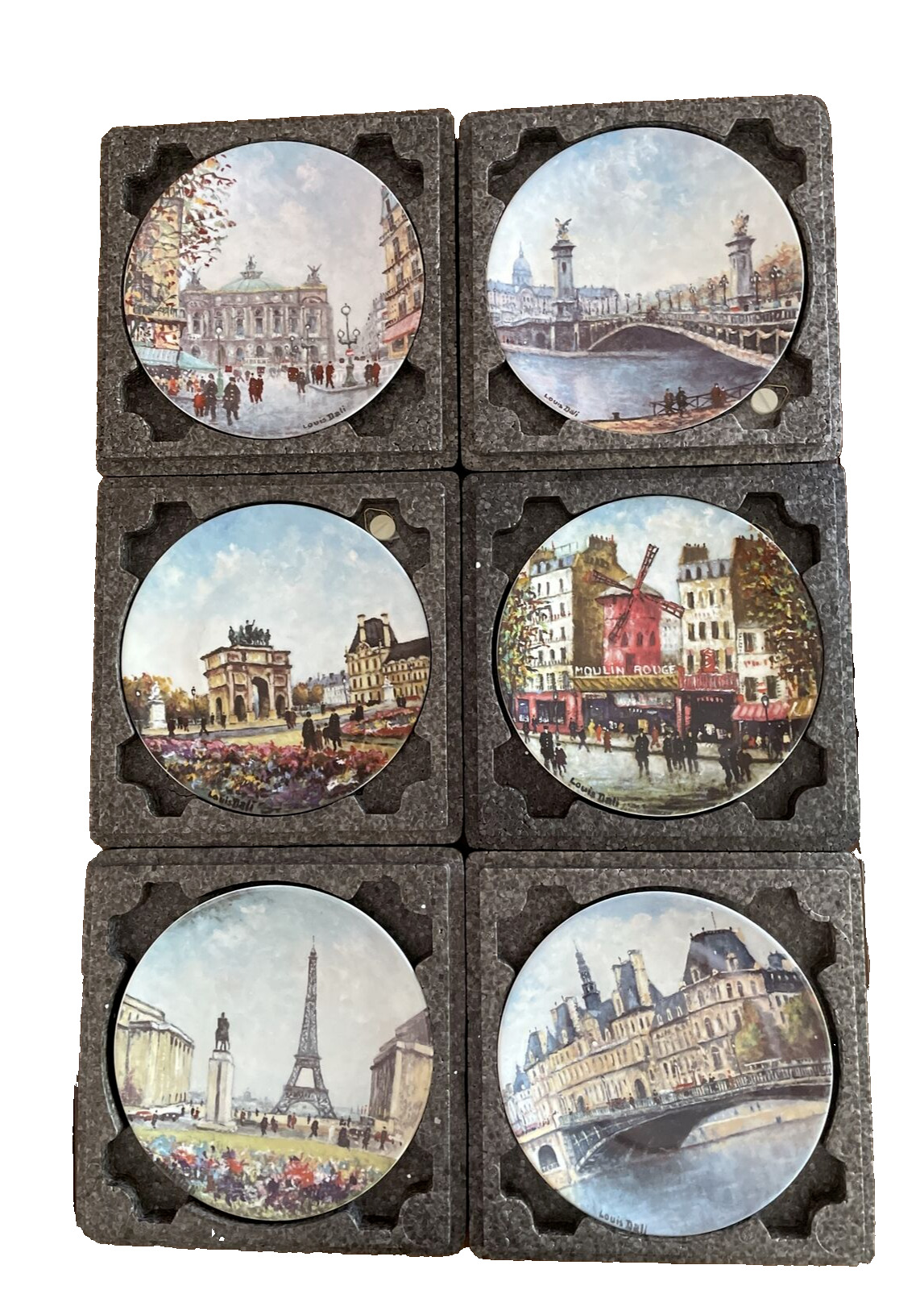 Bundle of 6 - Collection entitled Les Douze Sites Parisiens de Louis Dali
