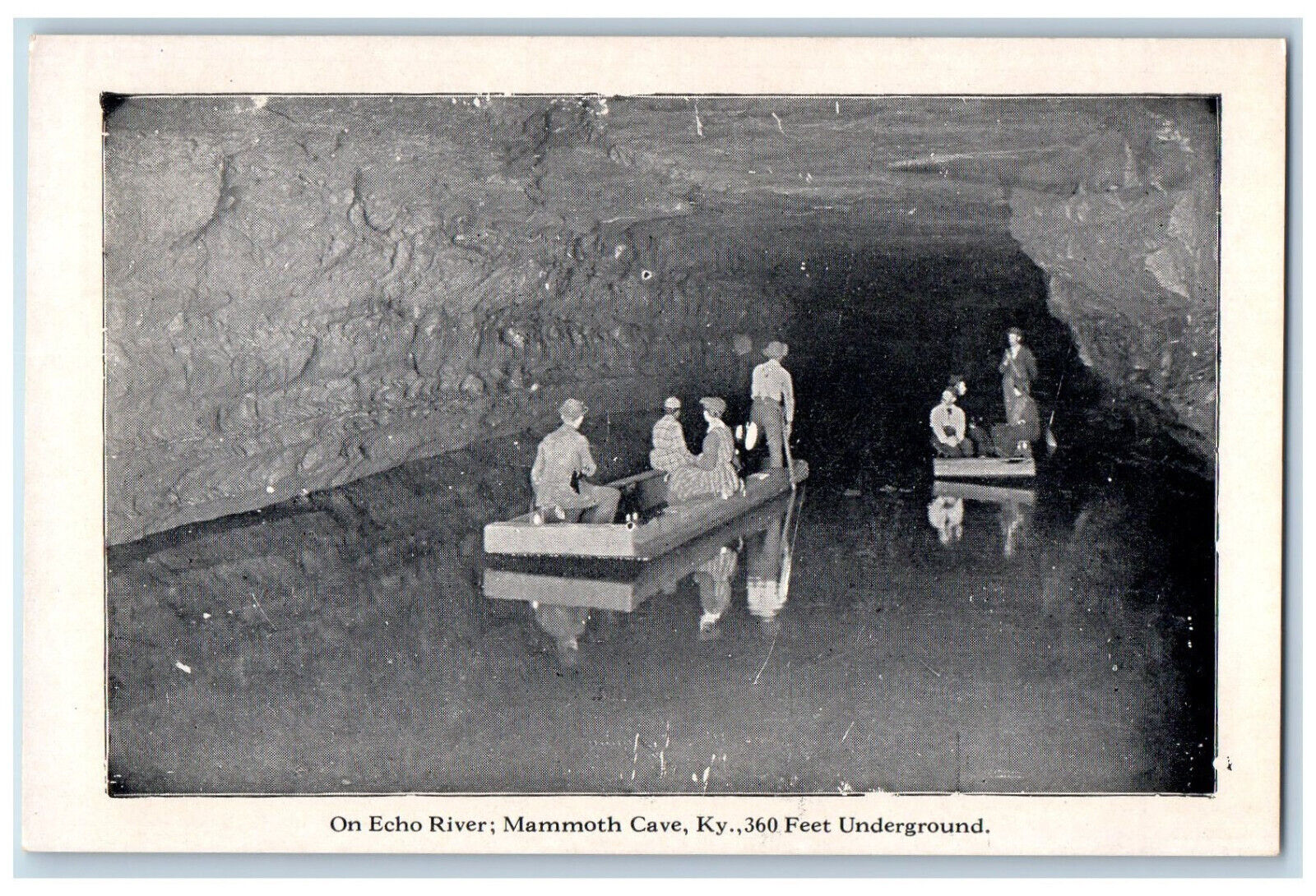 c1910\'s On Echo River 360 Feet Underground Mammoth Cave Kentucky KY Postcard