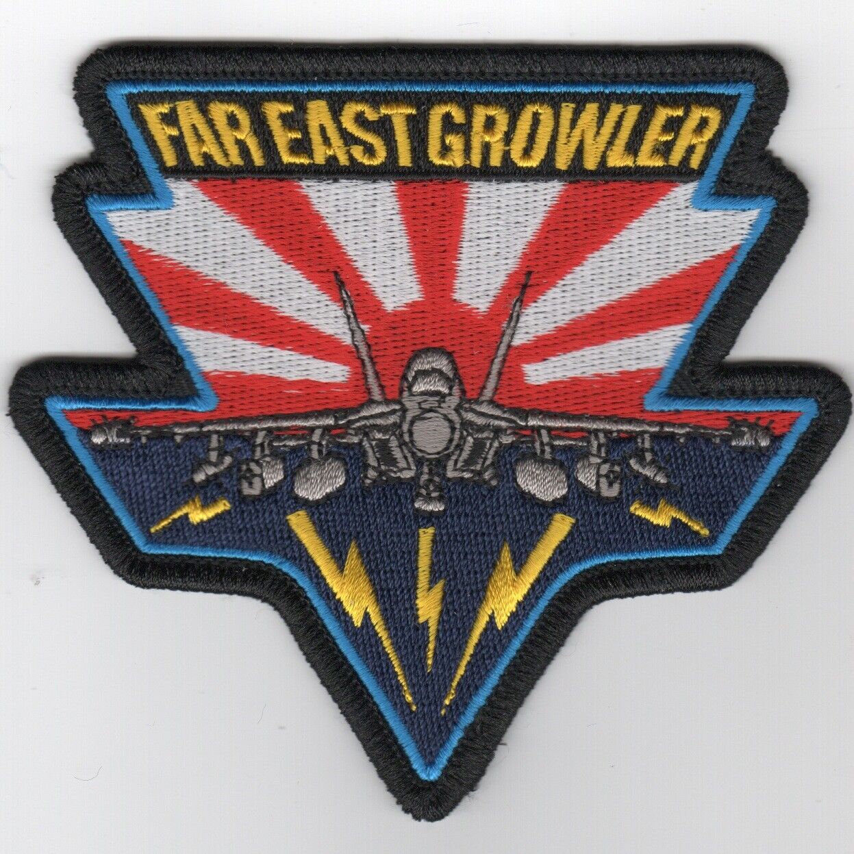 Navy VAQ-136 Fareast Growler A/C Japan Triangle Military Embroidered Patch