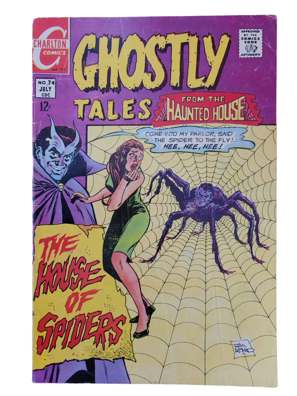 Ghostly Tales #74 1969 Charlton Comics 12 Cent Comic GD/VG VG- Range RAW VINTAGE