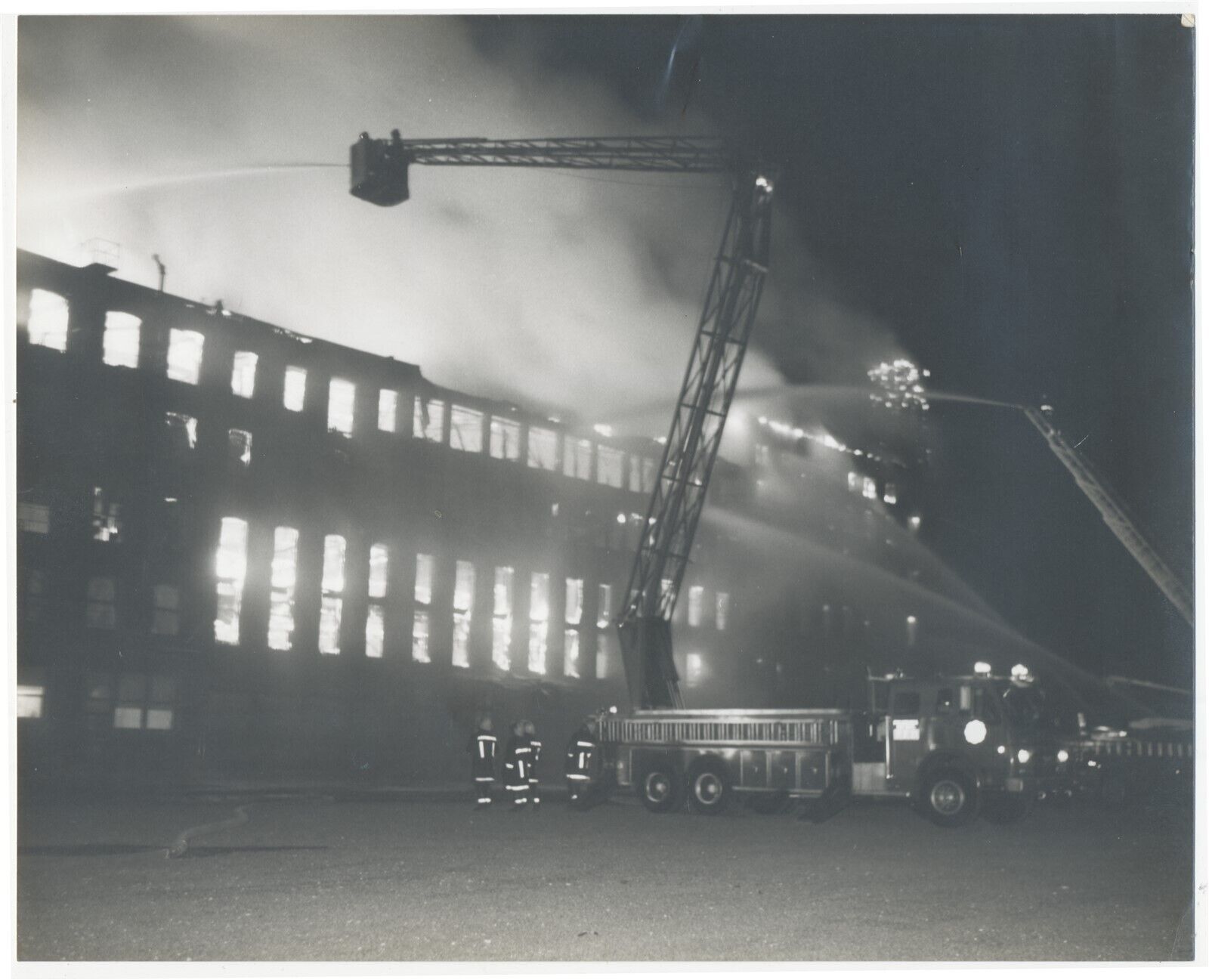 1970\'s Factory or Warehouse Fire Photographed By Dennis Hill Abe Weisbeal