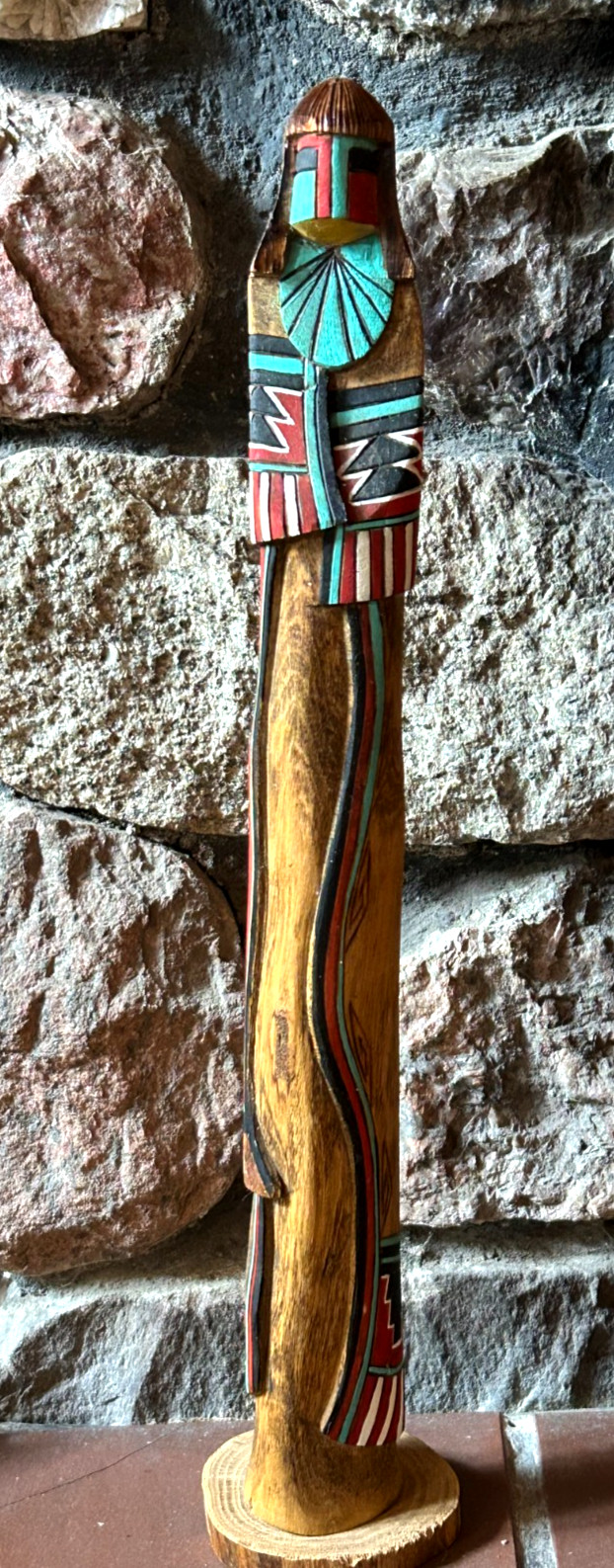 Hopi Hand Carved & Painted Cottonwood Long Hair Maiden Kachina Doll ~ 17 Hopi Hand Carved & Painted Cottonwood Long Hair Maiden Kachina Doll ~ 17