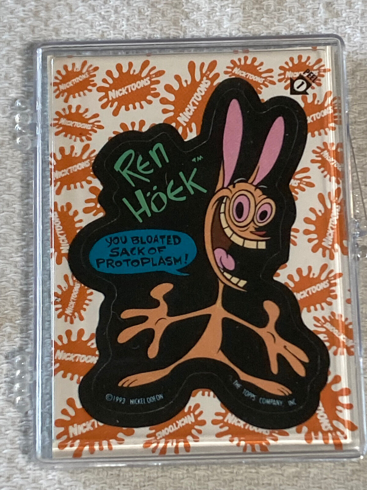 1993 Nickelodeon Nicktoons Doug Ren And Stimpy RugRats 11 Card Sticker Set NM