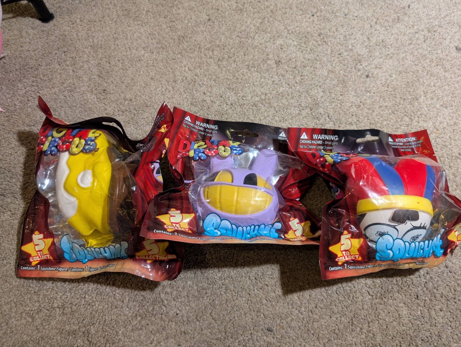 Squishme The Amazing Digital Circus Lot Of 3 Pomni Jax Gummigoo Stress Toys