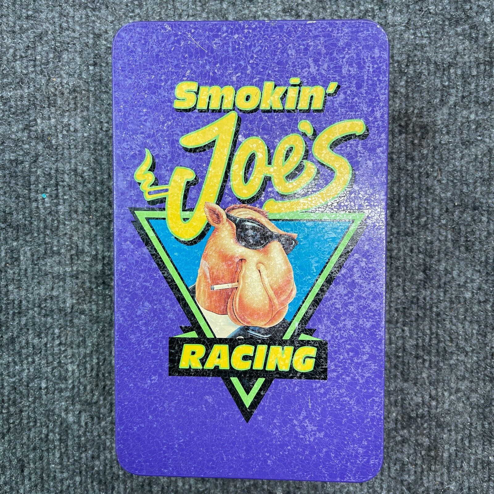 Vintage 1994 Smokin' Joe's Racing Collectable Tin Box Joe Camel Matches New