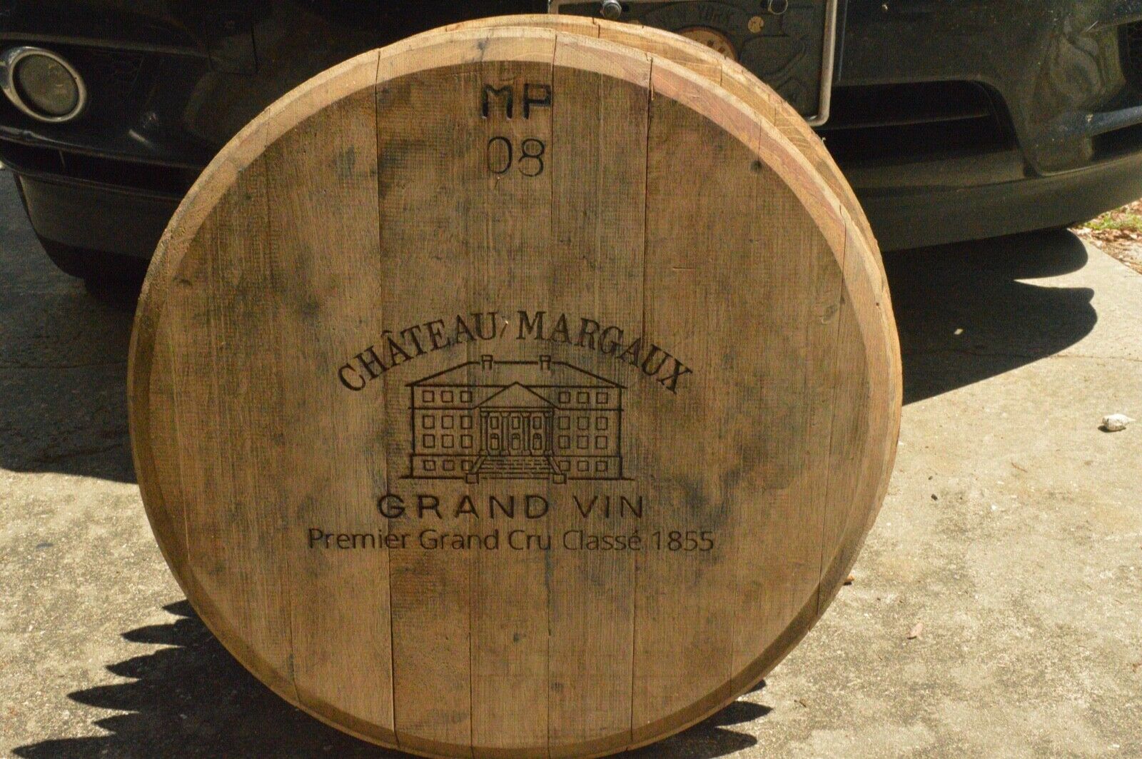 2008 Chateau Margaux Logo Bordeaux Winery Wine Barrel Lid/Head