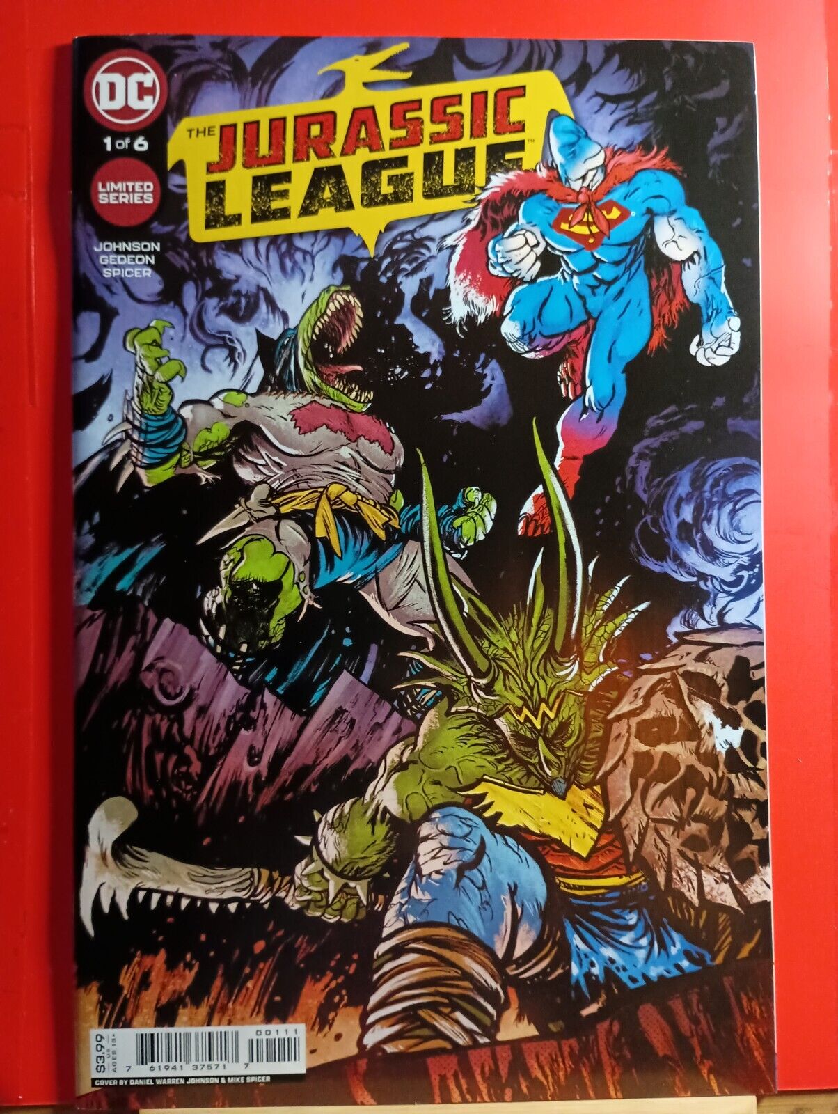 2022 DC Comics Jurassic League 1 Daniel Warren Johnson Cover A Variant 