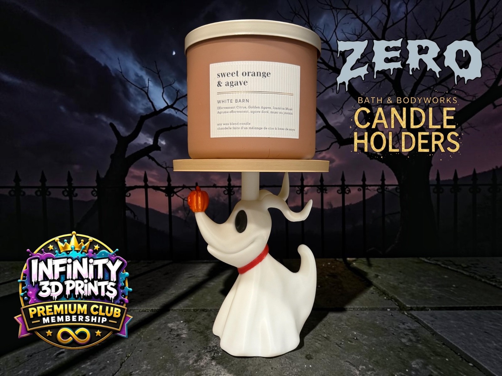 nightmare before Christmas zero candle holder bath and body works