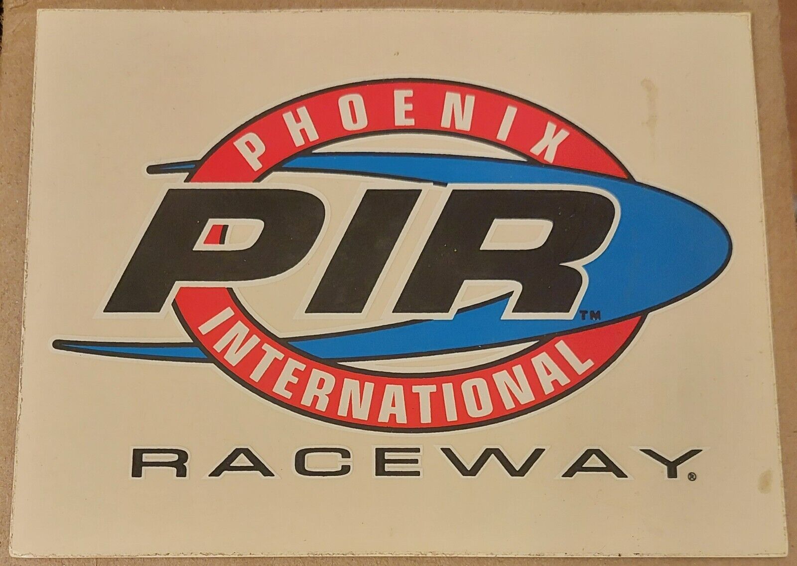 Vintage Phoenix International Raceway Decal Sticker NOS NEW Unused VTG PIR 