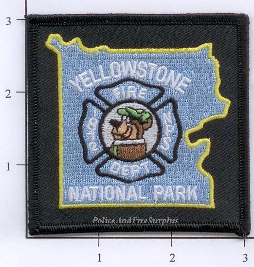 Wyoming - Yellowstone National Park WY Fire Dept Patch Yogi Bear