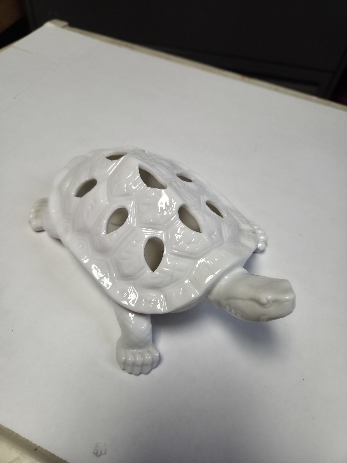 Large Ceramic Turtle Flower Frog 7” x 5 1/2” Large Ceramic Turtle Flower Frog 7” x 5 1/2”
