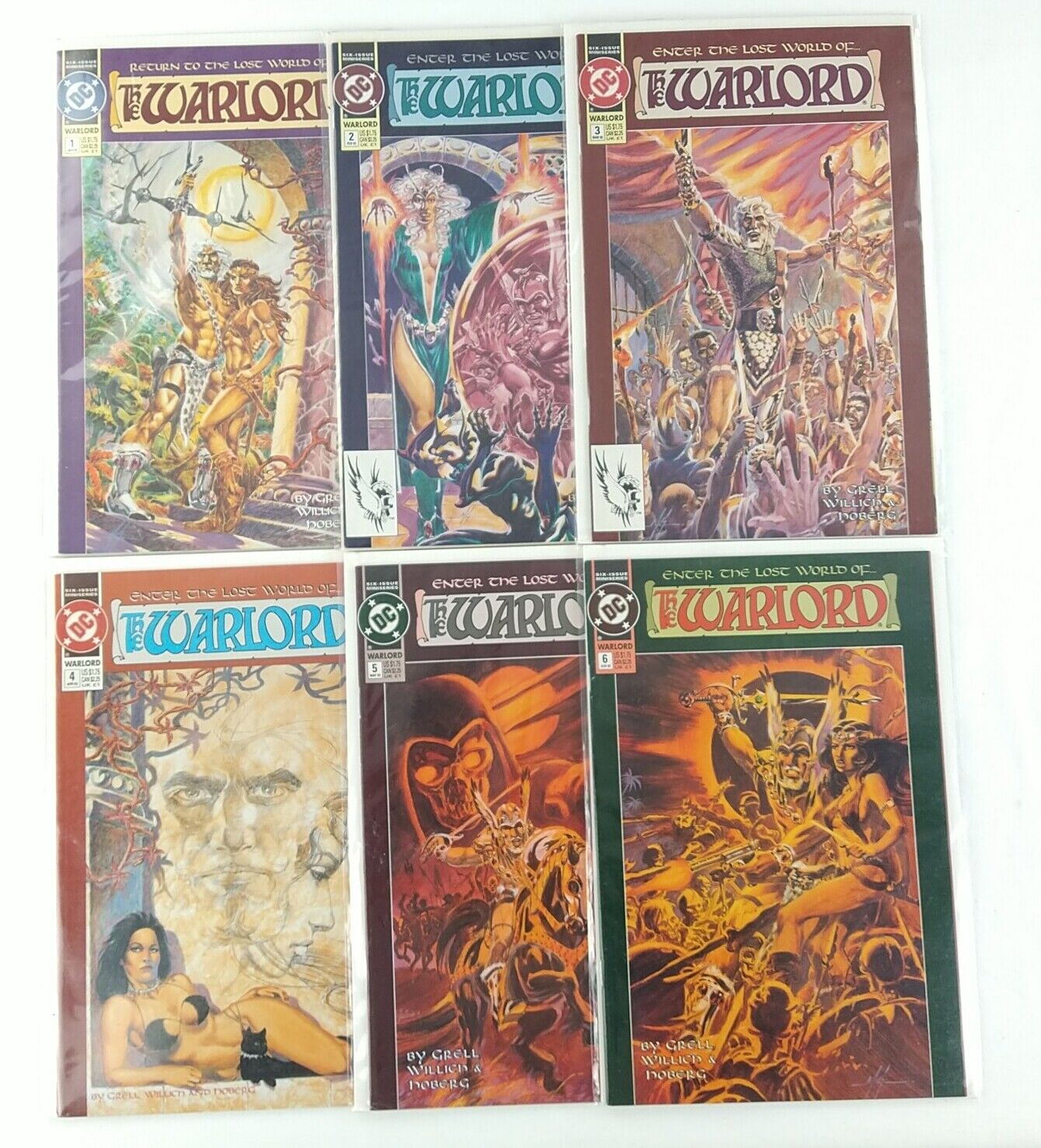 The Warlord #1-6 Complete Set 1 2 3 4 5 6 Lot VF/NM-NM (1992 Marvel Comics)