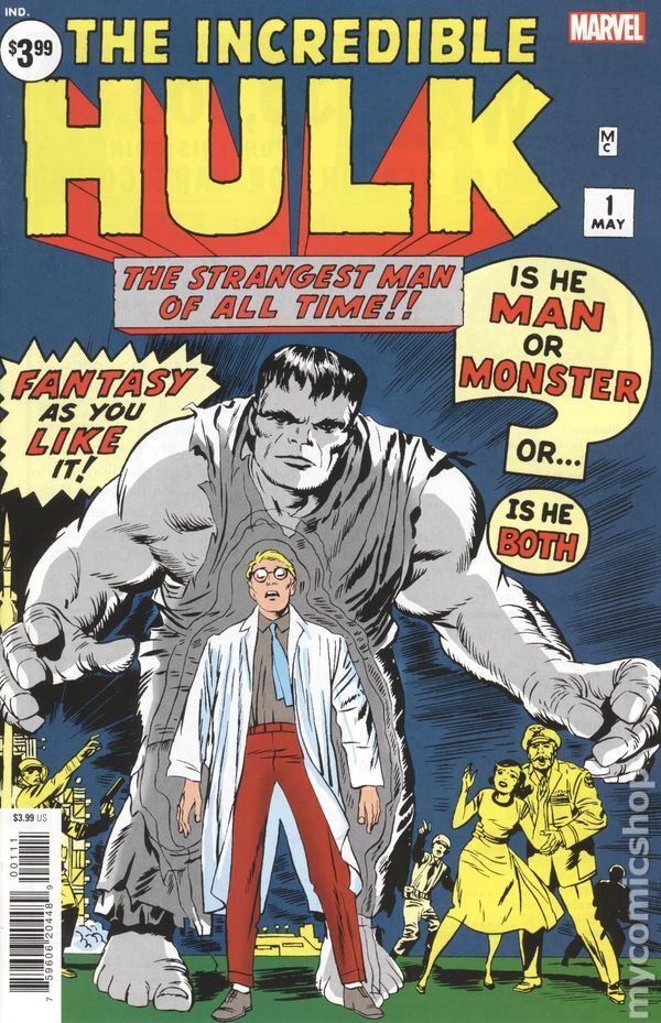 Incredible Hulk Facsimile Edition #1.2023 NM Stock Image