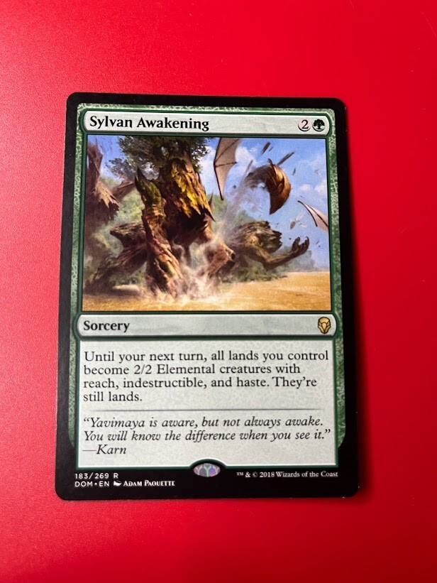 1x SYLVAN AWAKENING - Dominaria - MTG - Magic the Gathering 1x SYLVAN AWAKENING - Dominaria - MTG - Magic the Gathering