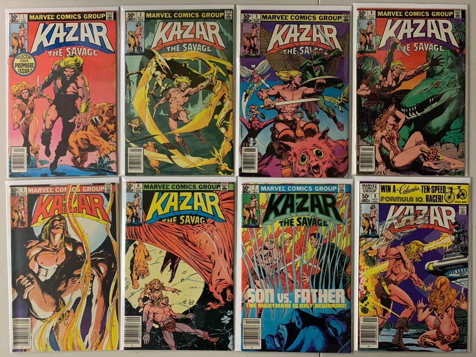 Ka-Zar the Savage comics complete run #1-34 34 diff avg 6.0 (1981-84)