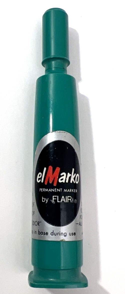 El Marko Permanent Markers Vintage By Flair Green - Works