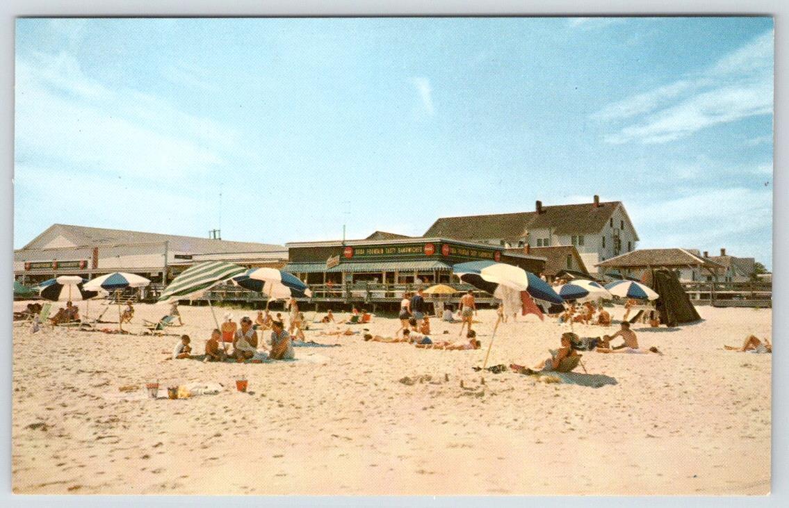 1950-70's REHOBOTH BEACH DELAWARE PETE'S LOOKING SOUTH SALT WATER TAFFY POSTCARD